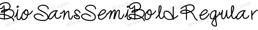 Bio Sans SemiBold Regular字体转换